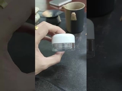 Frasco de creme PET transparente de 30 ml com revestimento de 15 ml